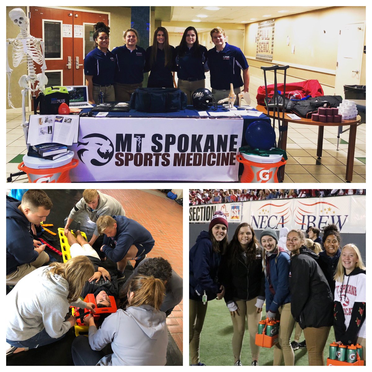 catssportsmed's tweet image. Interested in a career in Healthcare? Maybe you’re curious about the causes and treatments of injuries or strength and conditioning? Think about signing up for Beginning Sports Medicine for the 2019-2020 school year. Be a part of the team behind the team! #HandsOnLearning
