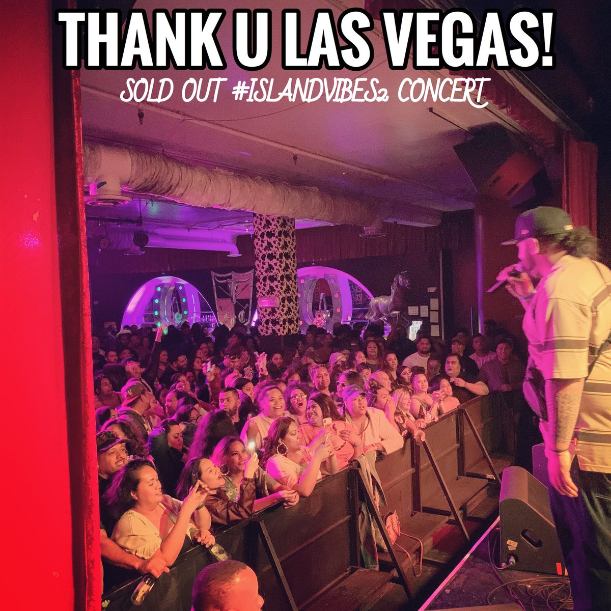 Natty_Uce's tweet image. Thank U Las Vegas! Another One For The Book! Big Ups To Everybody Who Came Out Last Night! The Vibes Was Reaaal! SOLD OUT #IslandVibes2 Concert!

#PolyMC #CrowdControlla #UKnowTheVibes
#USA7s2019 #IslandVibes2