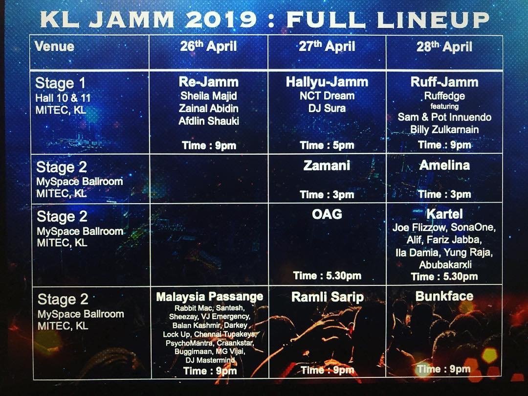 Jaemin Pics On Twitter Info Schedule Nct Dream Will Perform At The Kl Jamm 2019 In Kuala Lumpur Malaysia On The 27th April 2019 They Will Perform At Stage 1 Hall 10