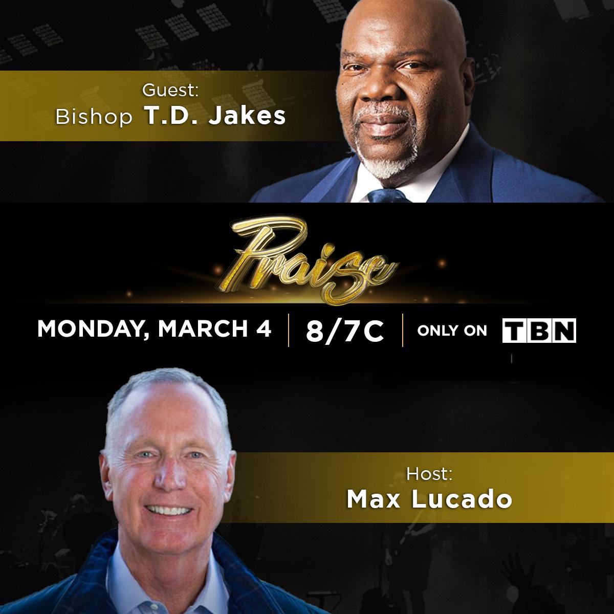 BishopJakes's tweet image. It was an honor to speak with @MaxLucado about my upcoming book, &quot;Crushing: God Turns Pressure into Power.&quot; Catch our discussion tomorrow night at 8/7C on @TBN. I can&apos;t wait to hear what you think! #ItCrushedMe