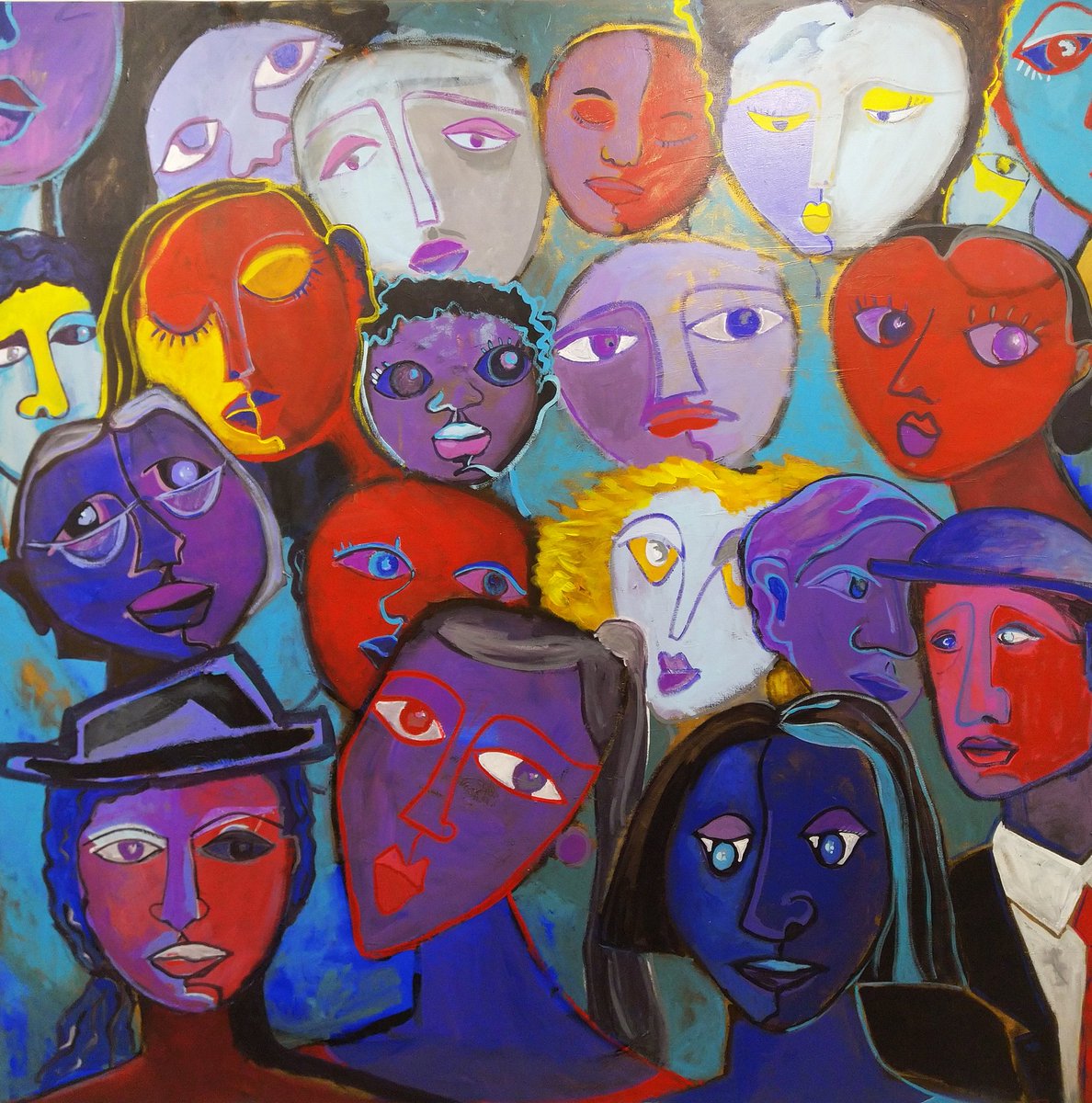 Loved the new opening at the <a href="/ArtDGallery/">Art District Gallery</a> this past Friday 😍 be sure to check out local talent on display, like this amazing piece by <a href="/pamelarojasart/">Pamela Rojas</a>.