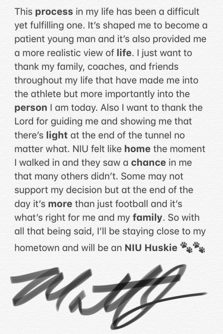 MattdvJohnson's tweet photo. Had a great Junior day visit at NIU today and I’m very grateful to earn an offer to play for the Huskies! With that being said, I’m proud and blessed to announce that I’m committing to NIU for good.🤝#TheHardWay #GoHuskies 🐾@coacheimer https://t.co/jQG7ulxaQo