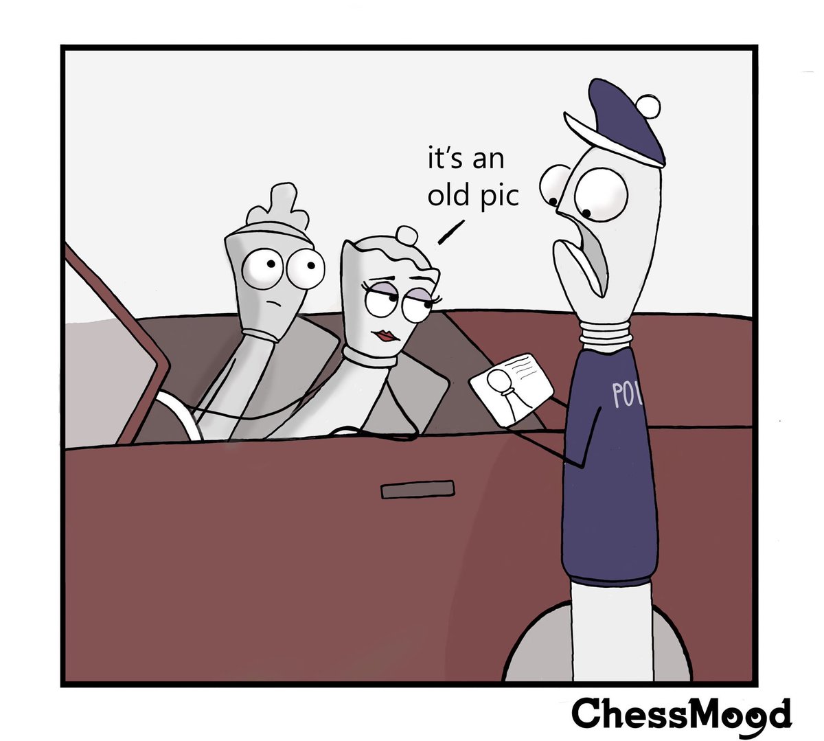 davidllada's tweet image. I loved this cartoon by @ChessMood 😂 #chesshumor
