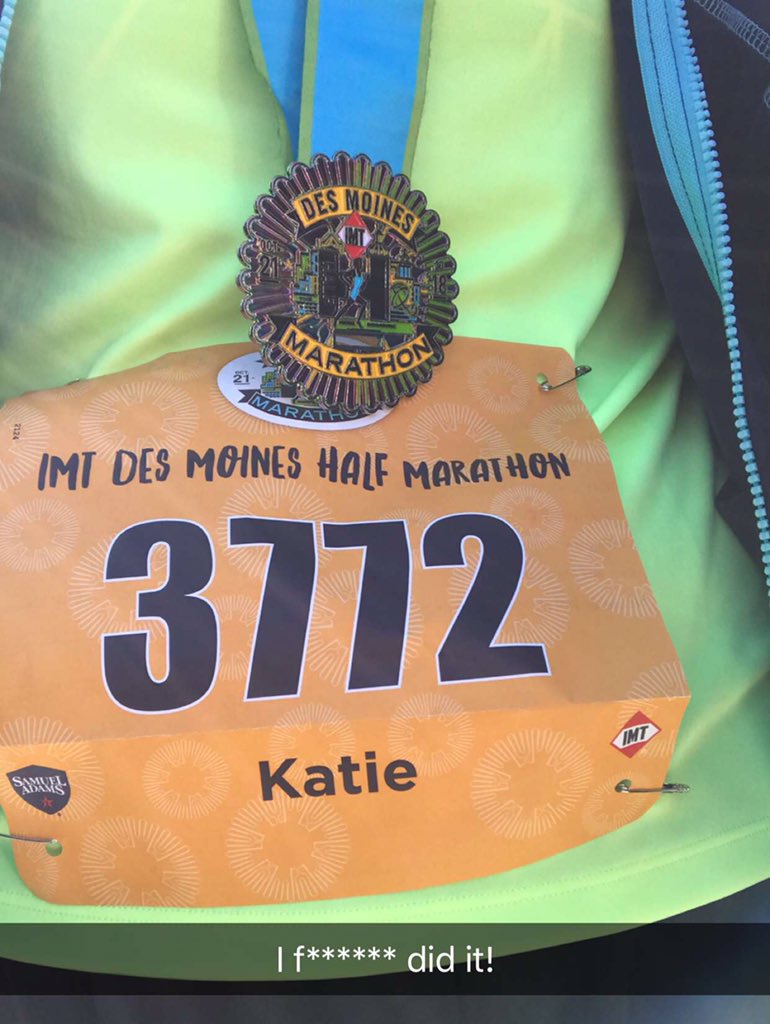 kevans2810's tweet photo. It’s #FinishersMedalDay so of course I’m sharing this one which means the most to me. My first half marathon last Oct. You’re never too old to chase after dreams, no matter what may seem to be stacked against you. #IMTDMM #justgofaster https://t.co/MJANjMhp5M