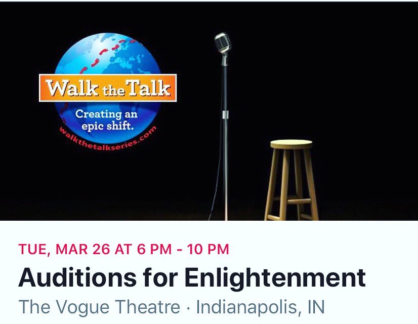 Are you ready to audition on the topic of Enlightenment for our next Walk The Talk experience? What’s your story on Enlightenment? We want to hear it! Please email WalkTheTalkseries@gmail.com for an audition spot!  #Enlightenment #WalkTheTalkTribe #WalkTheTalkIndy #WhatsYourStory