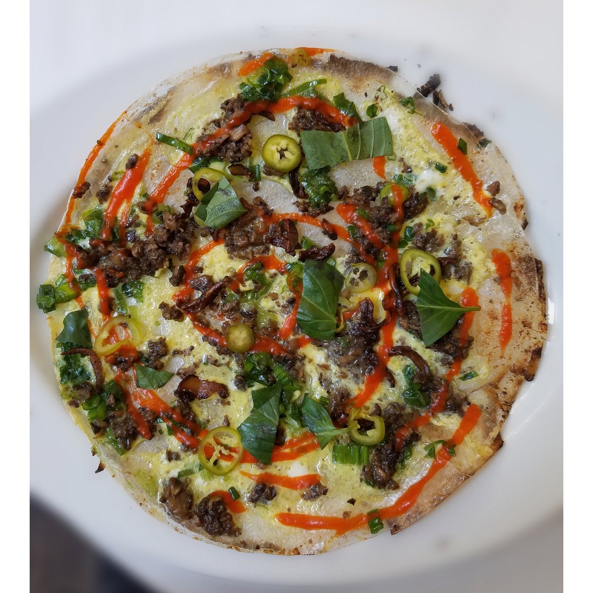 Vietnamese Pizza #cheflife #chefoninstagram #culinarytalents #chefslife #foodartchefs #gastronomy #chefs_eye #cheftalk #finedininglovers #chefsoninstagram #chefsonig #chefonig #chefing #chefin #cook #cooking #cooks #food #foods #chef #chefs #sunday #foodcoma