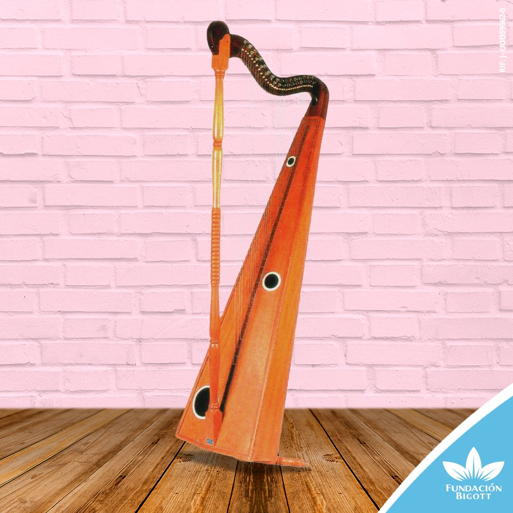 BigottFundacion's tweet photo. ¡Conozcamos nuestros instrumentos de cuerda! El arpa llanera se utiliza principalmente en los estados Guárico, Barinas y Apure. Además, posee una caja de resonancia angosta y sus clavijas están colocadas en doble fila. #FundaciónBigott #SomosInspiración https://t.co/CkfWVqajFj