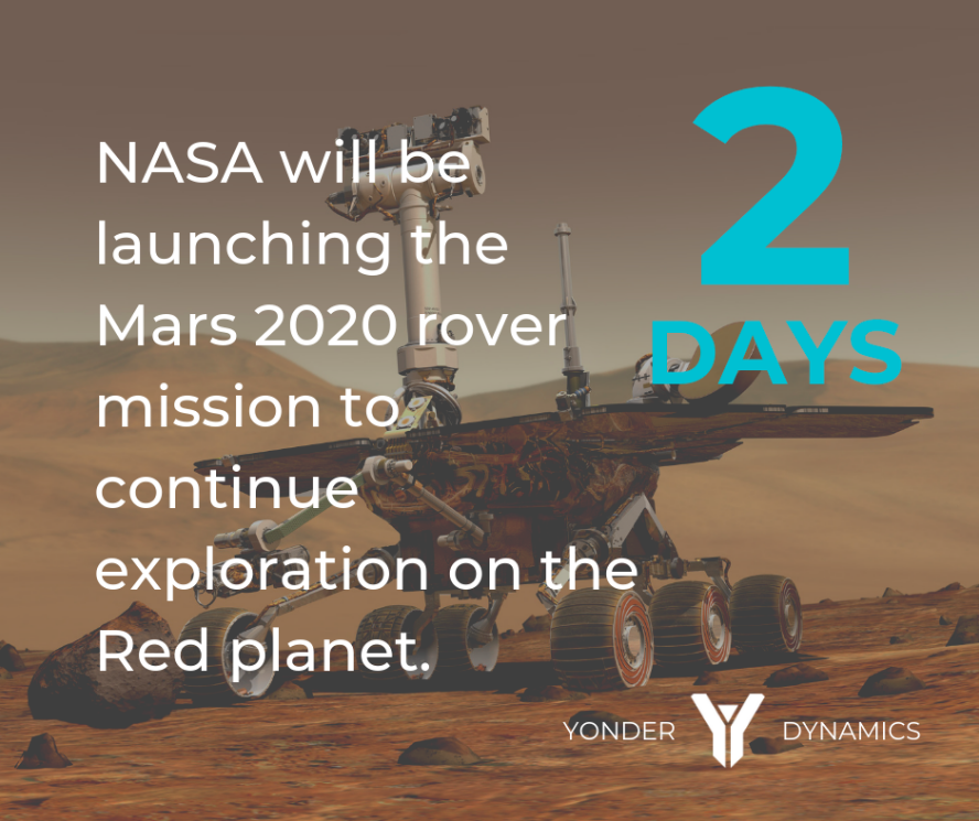 Yonder Dynamics (@yonderdynamics) on Twitter photo INDIEGOGO LAUNCH 3.5.19
Just two more Earth rotations until Launch Day! Stay tuned for our Indiegogo campaign.
#urc2019 #yonderrover2019 #mars #rover #indiegogo INDIEGOGO LAUNCH 3.5.19
Just two more Earth rotations until Launch Day! Stay tuned for our Indiegogo campaign.
#urc2019 #yonderrover2019 #mars #rover #indiegogo