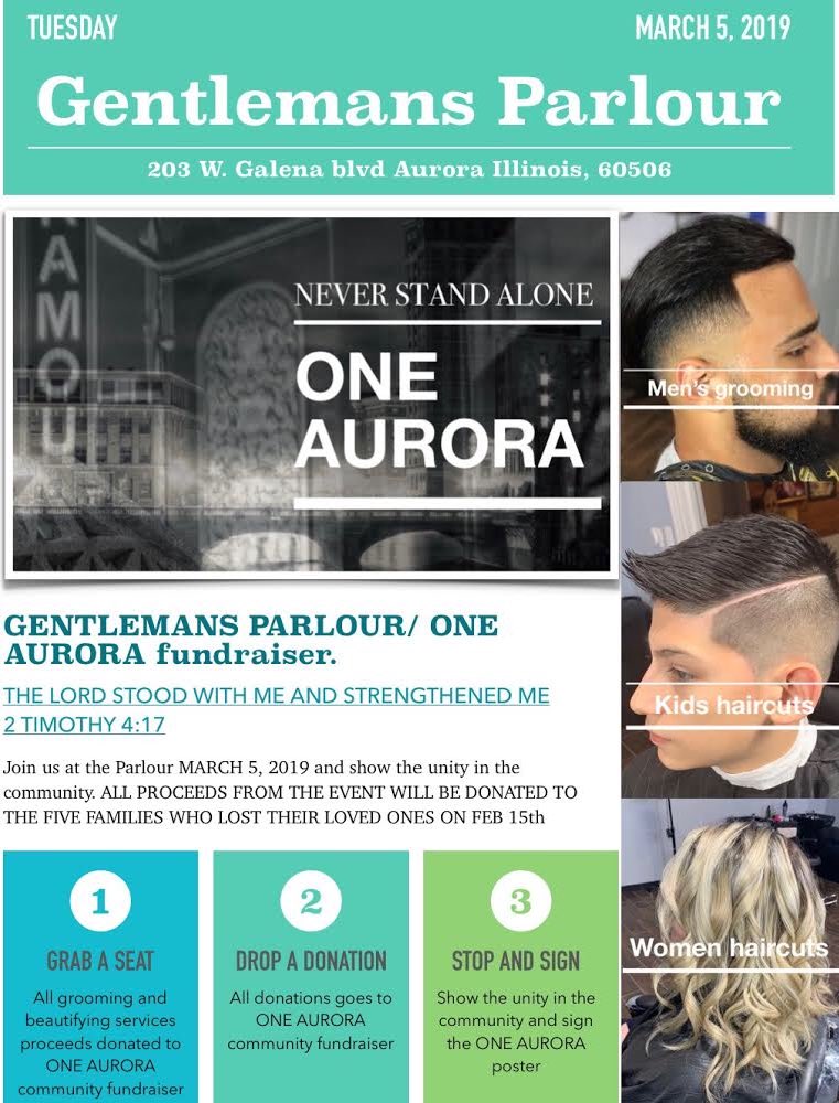 Come out to Gentleman’s Parlour this Tuesday March 5th!!! 
Free haircuts for First responders!