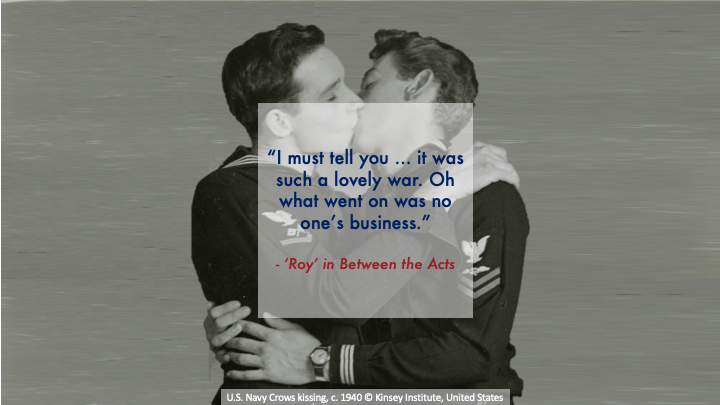 QMUL_lonwar's tweet photo. WWII proves to be a moment of sexual liberation for queer men. Many lament at the end of the war when ‘peace broke out’.
#lonwar #queerGI 10/12 https://t.co/oOFa1hhMNs
