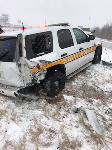 ILStatePolice's tweet image. When will this stop?  

Our 11th squad car has been struck since January 1, 2019. 

That’s approximately one every 5.5 days. 

#MoveOver #SlowDown