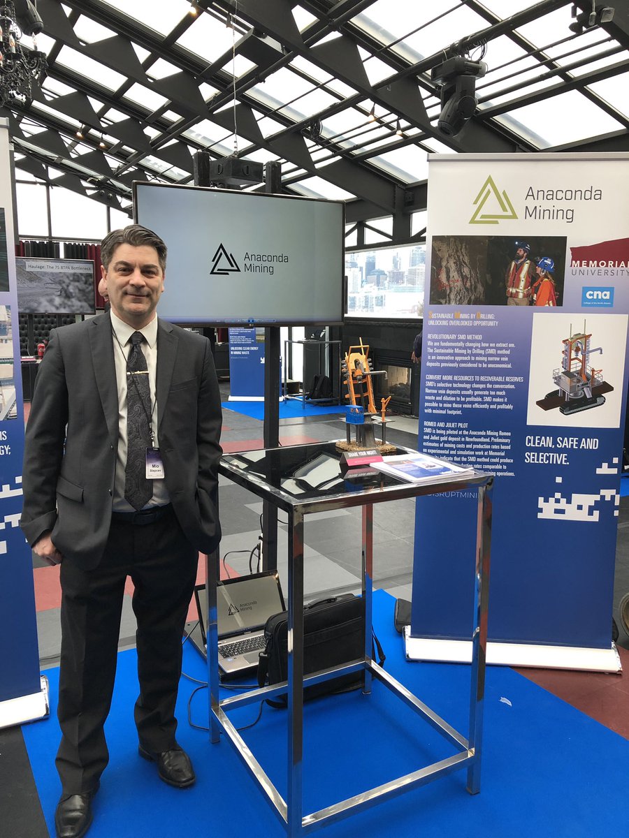 Disrupt_Mining's tweet photo. #DisruptMining Finalist @Anaconda_Mining has developed an innovative, two-stage drilling method that enables economic mining of narrow-vein deposits. https://t.co/HDNJPOjteF https://t.co/u67uSAUQnX