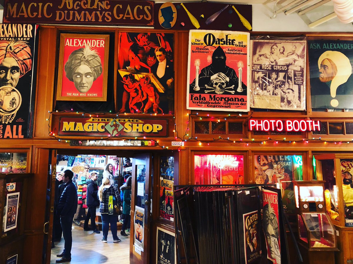 Finally got to visit Seattle’s historic Magic shop, open over 50 years ago and still thriving! <a href="/VisitSeattle/">Seattle</a> #MarketMagicShop #PikePlace #Seattle #Magic #MagicShop #History #MagicHistory