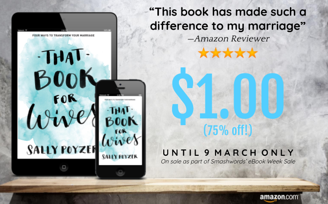 SallyPoyzer's tweet photo. Enjoy being married! That Book for Wives is easy to read, Biblically-based and full of practical advice for wives of all ages. It's heavily discounted until 9 March only as part of the #Smashwords #ebookweek19 sale. 

Grab your copy now: https://t.co/OMMLOrAQyl. https://t.co/8GIDZonbnh