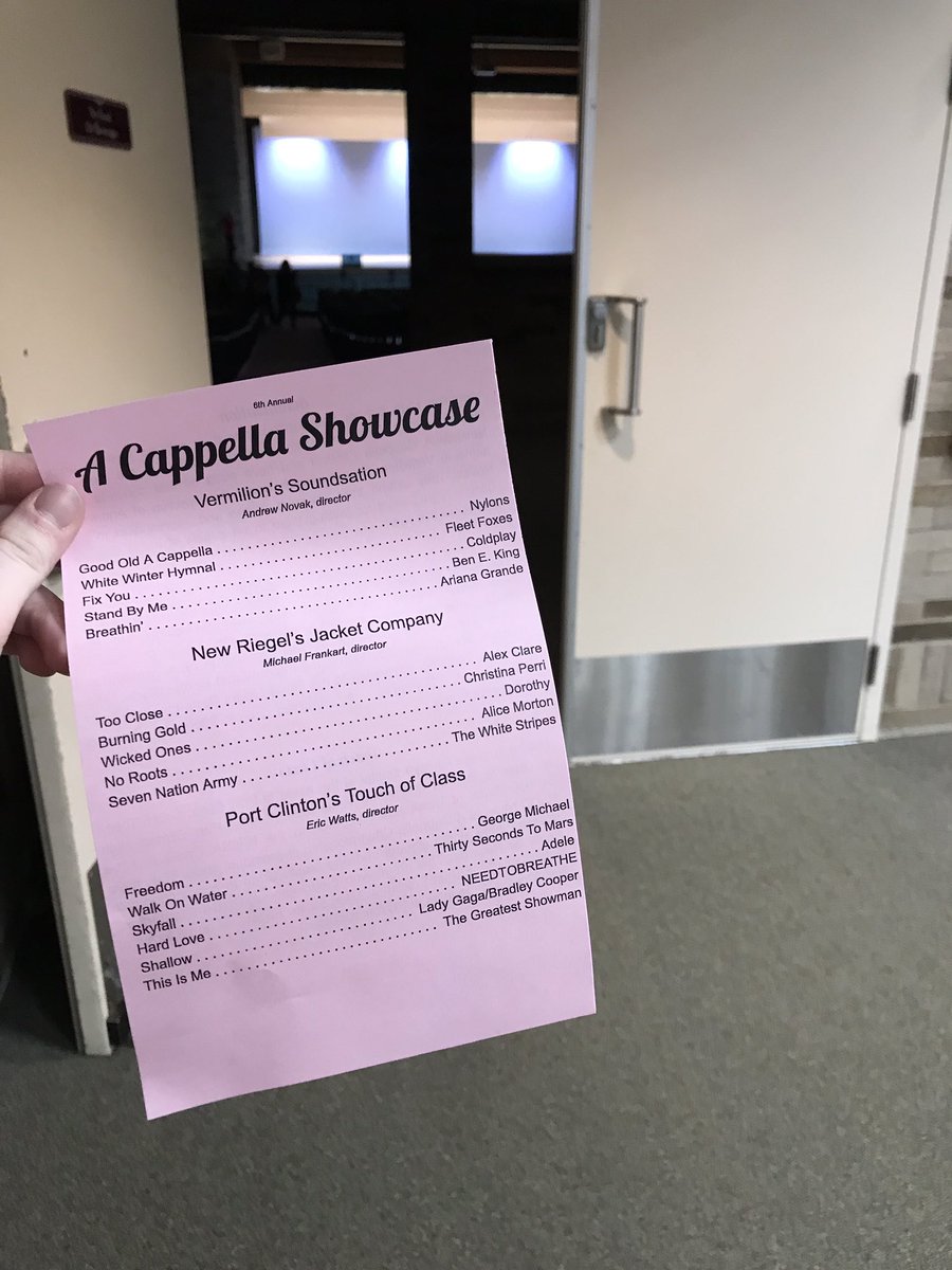 PCTouchOfClass's tweet image. We’re very excited to share an a cappella filled evening with everyone! Come out to the PAC TONIGHT at 7 p.m. to see this incredible lineup.
