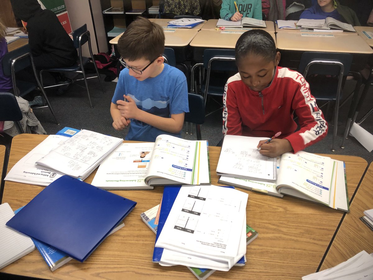 MrSolarz's tweet photo. Adding and Subtracting Decimals with partners! Students are getting stronger with their computation skills thanks to #FactFixer and daily fact practice in class! Now, to transfer that to #RealWorldProblems! :)

#LearnLAP #d25ItsPersonal #WGLeads #4thchat #5thchat https://t.co/wy8lfpJtSO