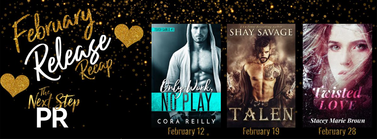 kikichat83's tweet photo. #FebruaryReleaseRecap #LatestReleases
Full of love for our February Releases!
#OnlyWorkNoPlay @CoraReillyBooks
#Talen @Savage7289
#Twisted Love @S_MarieBrown
Head here >>> https://t.co/BjYuCOrgYn https://t.co/EK2Xtiwp3T