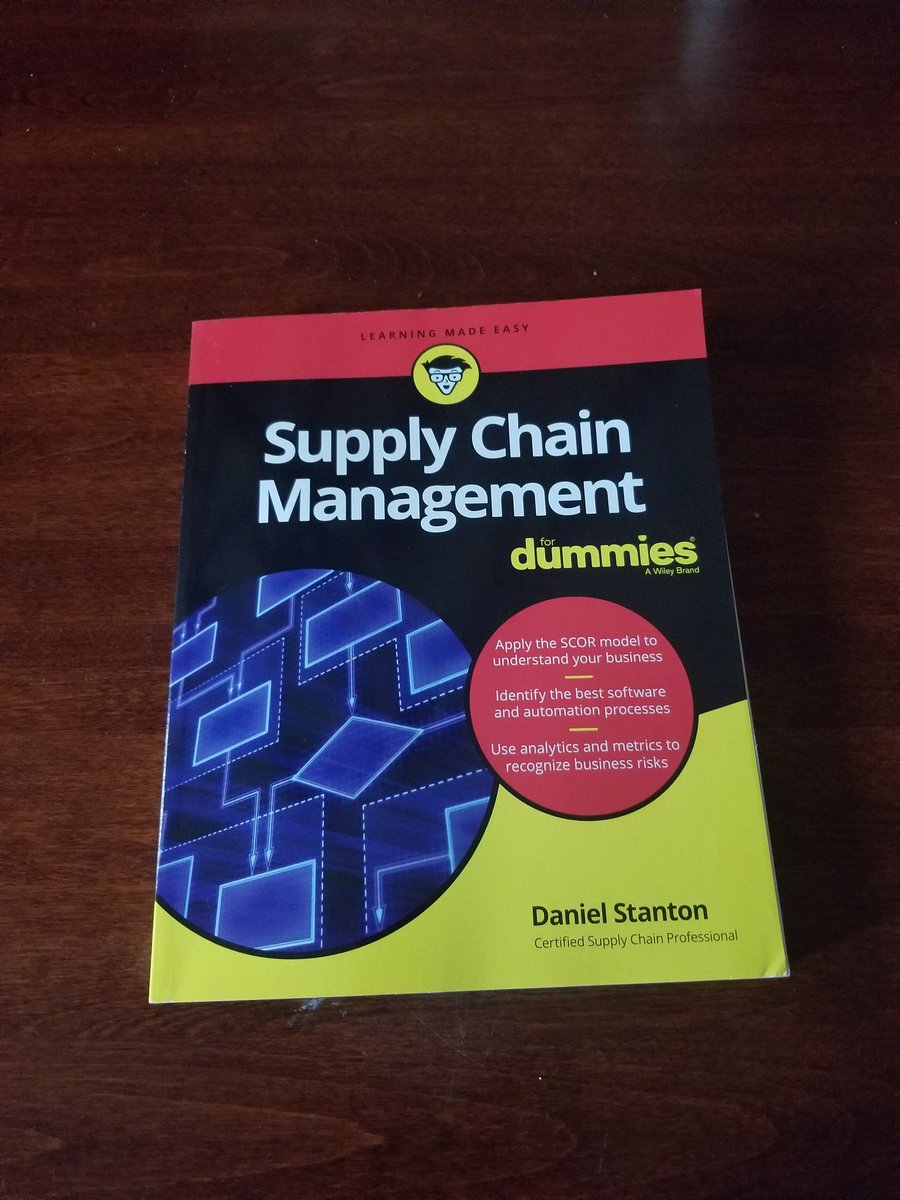 supplychnderek's tweet image. Look at what came today...I can not wait to start reading my new book. 
#supplychain
#scm4dummies