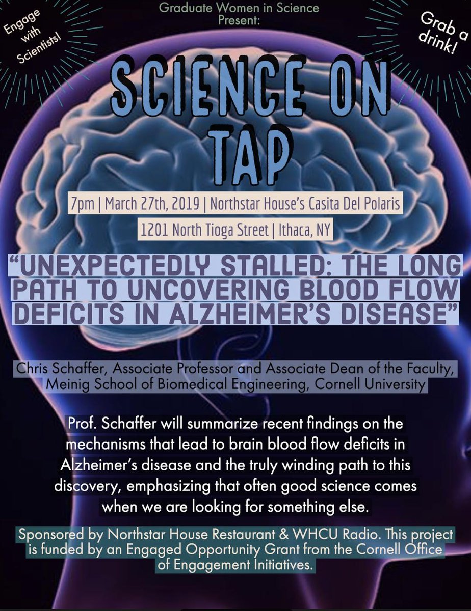M v/d Meulen (@mchvdm) on Twitter photo Tonight 7pm <a href="/nstarithaca/">Northstar House</a> #ScienceOnTap <a href="/CornellBME/">Cornell BME</a> <a href="/Chris_Schaffer/">Chris B. Schaffer</a>
RT <a href="/gwiscornell/">GWiS Cornell</a>: Mark your calendar's for March's #ScienceOnTap where Professor <a href="/chris_schaffer/">Chris B. Schaffer</a> will talk to us about Alzheimer's disease and paths to scientific discovery! Tonight 7pm <a href="/nstarithaca/">Northstar House</a> #ScienceOnTap <a href="/CornellBME/">Cornell BME</a> <a href="/Chris_Schaffer/">Chris B. Schaffer</a>
RT <a href="/gwiscornell/">GWiS Cornell</a>: Mark your calendar's for March's #ScienceOnTap where Professor <a href="/chris_schaffer/">Chris B. Schaffer</a> will talk to us about Alzheimer's disease and paths to scientific discovery!