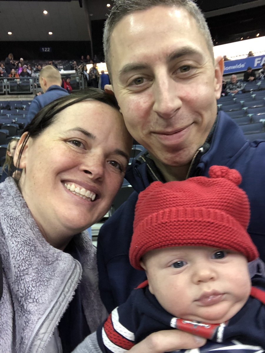 scottkallenberg's tweet photo. Calvin’s 1st CBJ game at 2mths old!  Let’s go Jackets!! #CBJ #BABYSTROKEAINTGOTMEDOWN #FUTUREBLUEJACKET #2028draftpick https://t.co/oxiwQEA0sd