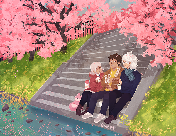 minhtblue's tweet photo. early-blooming sakura, hot tea, and food stall snacks: a winning combination 🌸🍵🍡 https://t.co/IBeuIK1jRP