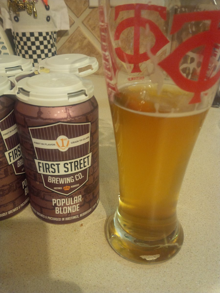 TonyLeckron's tweet photo. Another great Nebraska beer and brewery. Nice work @FirstStreetBrew #BeFirstClass https://t.co/gViIRSz50p