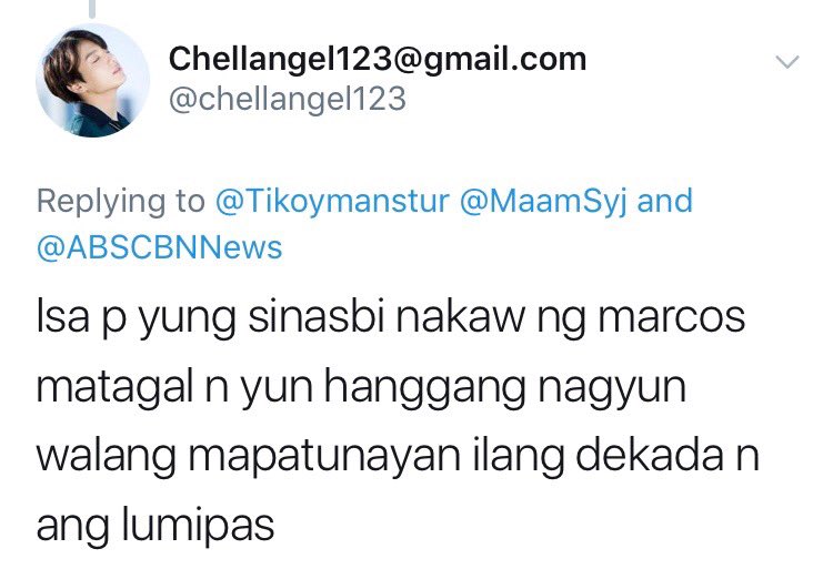 MaamSyj's tweet photo. Definitely on BBM’s payroll. Parroting the reptilian spox, too. #SOULED https://t.co/R0oe7UNtI2
