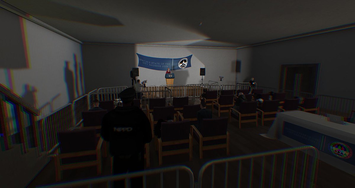 NPGovernment's tweet image. We're delighted at how the Mayor's Address proceeded! Having given her first speech, we're certain that Mayor Flemington will work tirelessly to make her promises come to fruition and she has the full backing of the city.

Also, no bombs this time.