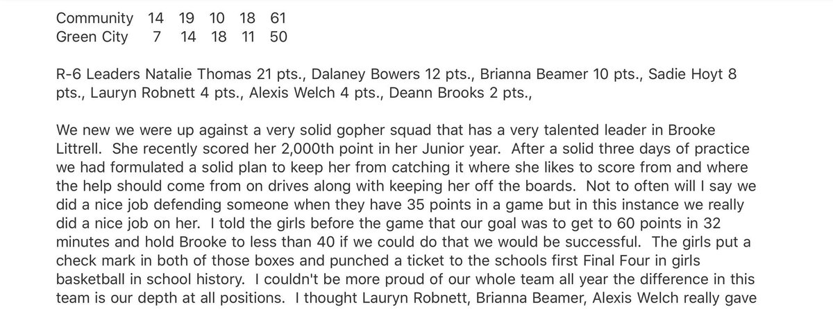 CR6Trojans's tweet image. Coach Curtis had some great things to say after the Lady Trojans punched their ticket to the school’s first ever Final Four team in GBB. #GoTrojans #WinState #FinalFour #Winstinct