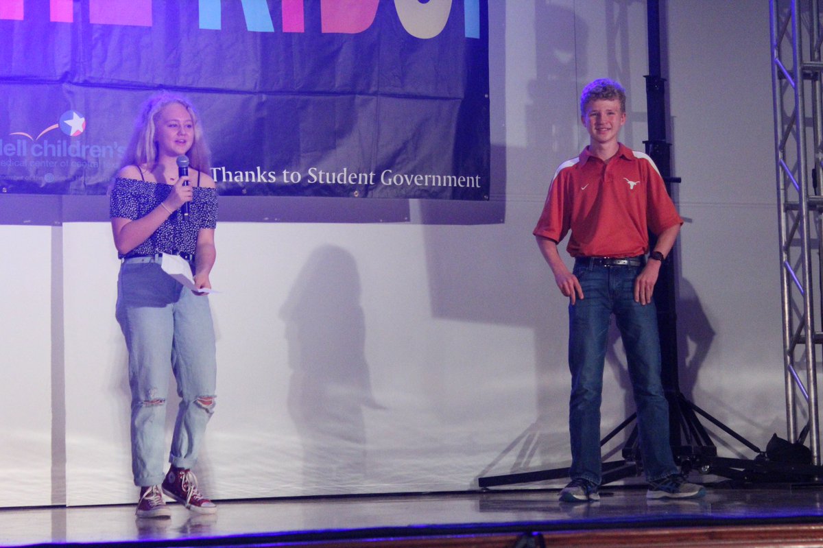 Thank you Kate and David for sharing your stories tonight! We’re so happy you’ve both had great experiences in Dell Children’s Miracle Network. Texas THON is proud to stand #FTK for kids like y’all!