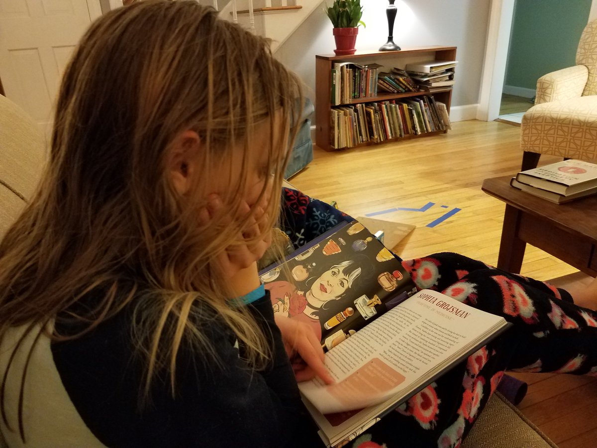 EmilyOxnard's tweet image. Fitting in a last few moments of vacation reading. My 3rd and 6th grader are equally enchanted with this gem @SandraNWallace #FirstGeneration