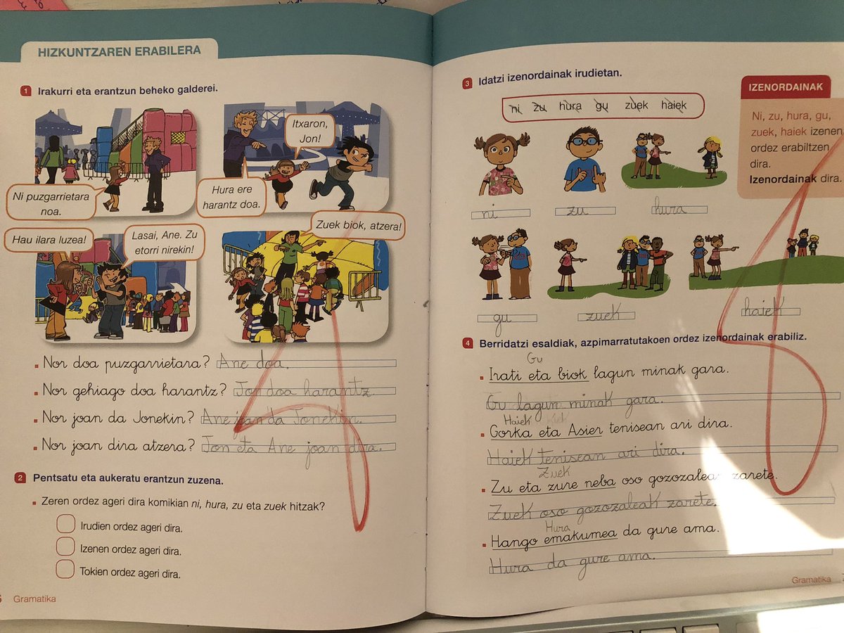 #DDC19_2. Comienzo este debate, con la respuesta de mi hija de 2 primaria a esta pregunta , ¿qué es lo que más te gusta de tus libros?“pues poca cosa, son bastante aburridos”. Os dejo una imagen de uno de sus libros¿Qué opináis?, a mí, me parecen más divertidos que los nuestros.