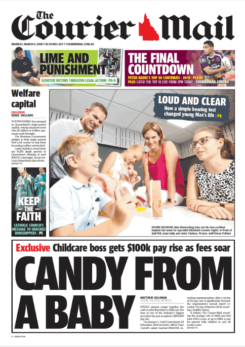 Did you see the Wuersching's on the front page of the <a href="/couriermail/">The Courier-Mail</a> today? What a great way to start #HearingAwarenessWeek! Make a hearing test part of your yearly health routine. #loveyourears #openingworlds #bigaussiehearingcheck #hearing #listening #speaking