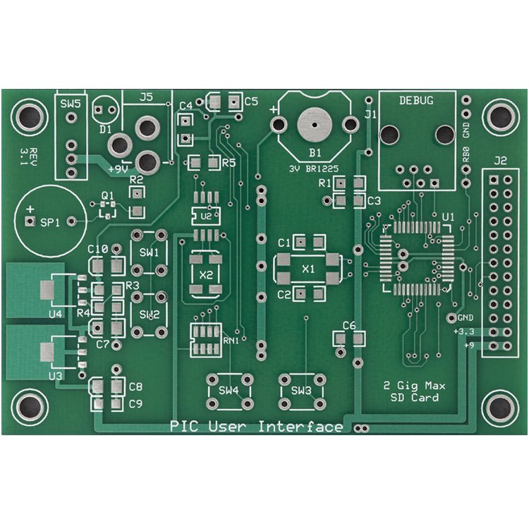 GespTechnology's tweet image. PCB with HASL LF , green solder mask and white silkscreen, IPC class 2