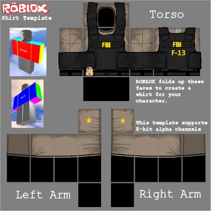 Fbi Roblox Template - pubg mobile logo