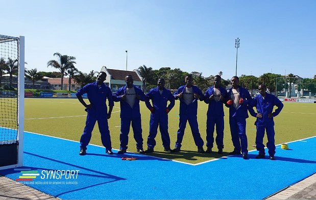 SynsportSA's tweet photo. The installation of the brand new hockey astro at Grey High School is coming along nicely! We are very excited to show you the final finished product soon.
#GreyHighSchool #GreyHigh #Hockey #Astro #Synsport #Colour #Engineered #School #Field #Athletics #Sport https://t.co/lh0JzF6se3