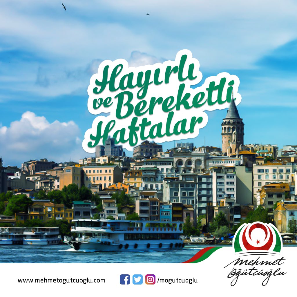 Hayırlı ve bereketli haftalar...