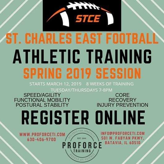 PF_Train_Insane's tweet photo. REGISTRATION IS OPEN for Team Training! STARTS MARCH 12th! Register on our website.
#NoOffSeason
#TrainWhereTheProsTrain
#StCharlesEastFootball
#STCEFootball
#FightingSaints
@STCEFootball
#BuiltForLongevity #BackedByScience #Results #Proven #ProForceFamily https://t.co/b74spw1GPN