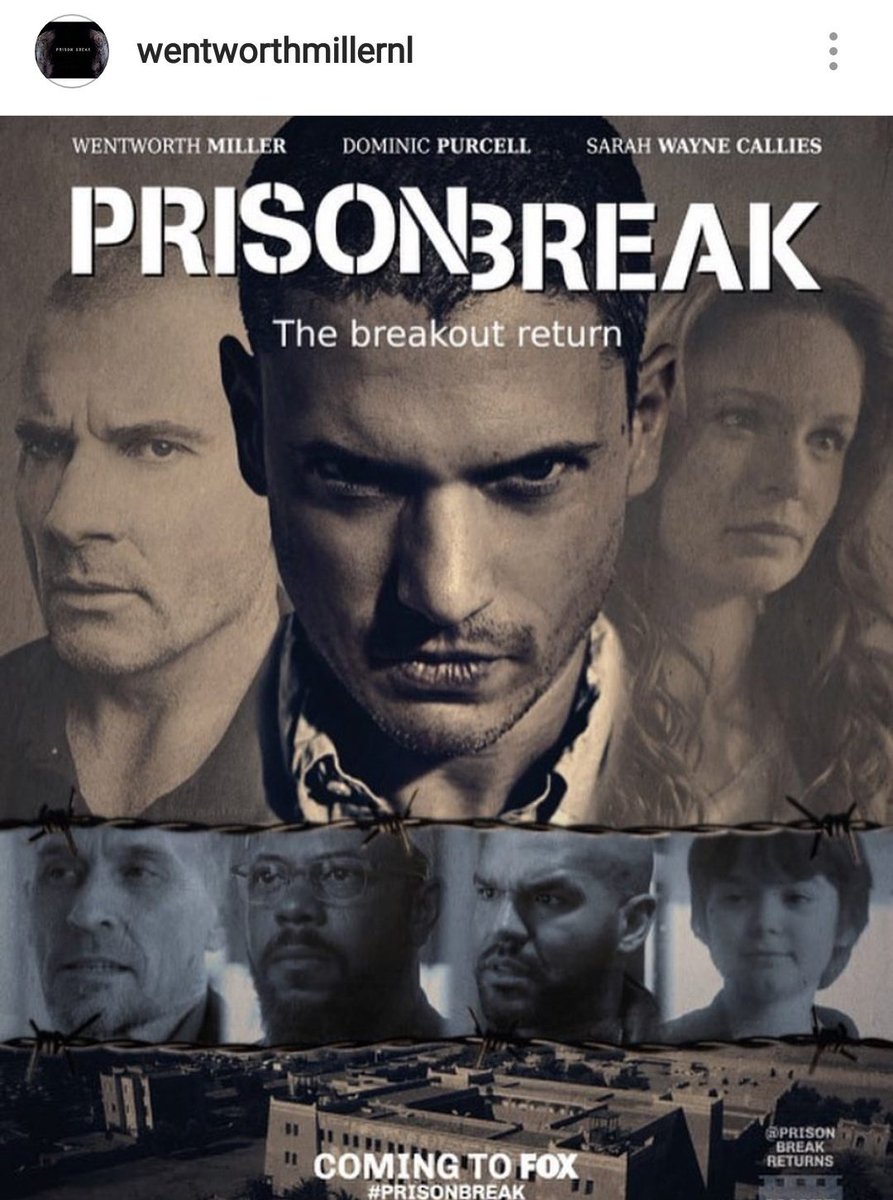 Wow love this #PrisonBreak 
PC: wentworthmillernl instagram