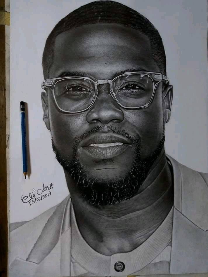 pushidasushi's tweet photo. @KevinHart4real I'm sure you've already seen this -just in case you haven't...wow, what a talented young man! Drawing byEli Yusuf. https://t.co/DMMykjNgvP