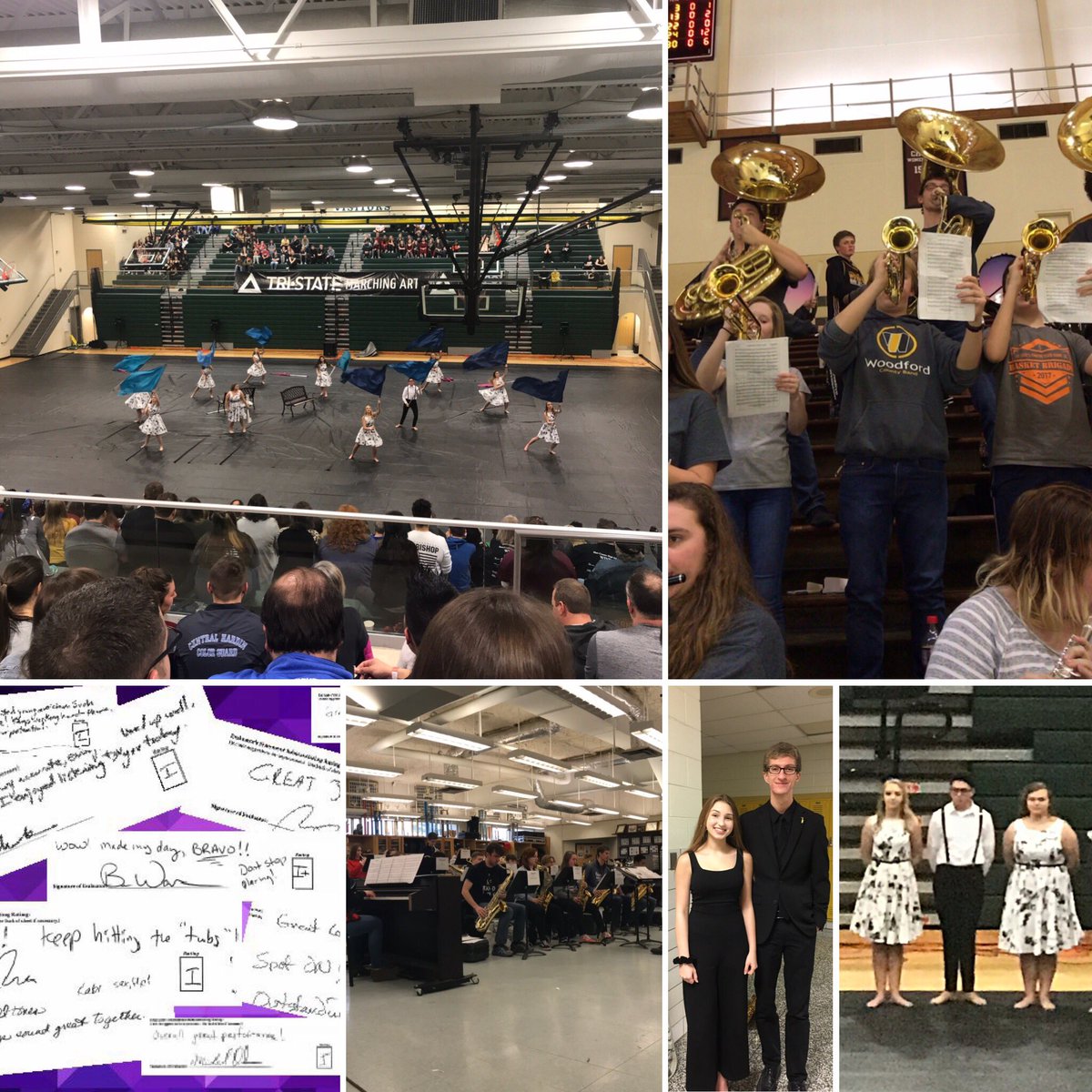 WoodfordKYBand's tweet photo. Busy last few weeks! Great performances by our students at Solo &amp; Ensemble Assessment, All-District Jazz Band, pep band, and the winterguard was back in action!  All-District Concert/Sym coming up this week, and more prep for our upcoming concert with Asbury! https://t.co/6xoVYGtfIX