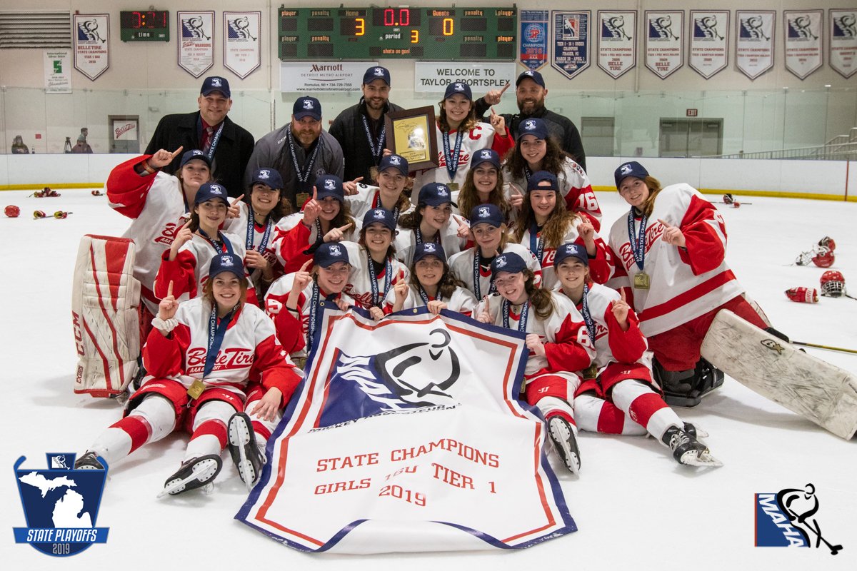 Congrats to Belle Tire, our 2019 MAHA 16U Tier 1 girls’ state champions! #MAHA2019