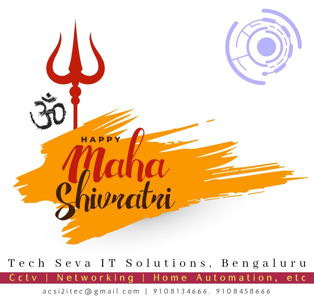 ShankargoudaBjp's tweet photo. I wish u all a very happy #MahaShivratri and may #LordShiva bless you with health, happiness and prosperity.. #HinduFestival #Shiva #Shivaratri #TechSeva #i2iTec #CctvServicesInBangalore #TechSevaITSolutions https://t.co/ojYjOrRZKc
