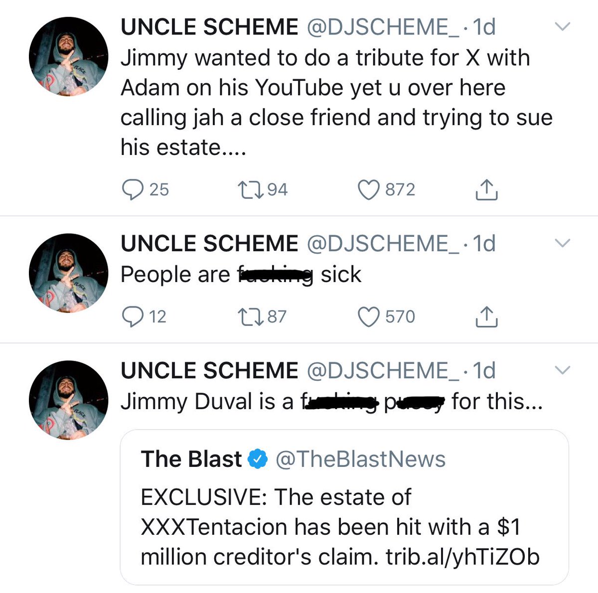 Power 106 Icymi Djscheme Speaks On Lawsuit Again Xxxtentacion S Estate By Look At Me Producer More T Co Lowlnj3k2y T Co 929pwkcsgr