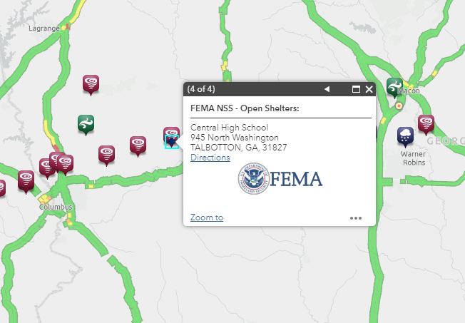 CEDRdigital's tweet photo. #Talbotton #Talbot County #GA
The #RedCross has set up a welcome Ctr/Shelter at Central High School gym for impacted residents. 
Address: 945 Washington Ave, Talbotton, GA
Source: Ms. Walker - County Commission Chair

NAPSG🗺: https://t.co/Wc7z31J7QT https://t.co/96qvC857bk