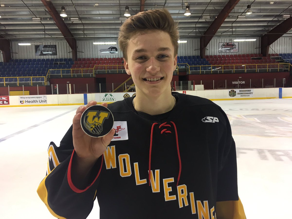 mjhlWolverines's tweet photo. In his FIRST #MJHL game, Russell, Manitoba’s Wyatt Tweet scored his FIRST MJHL goal!

Also a fun fact, Wyatt is a billet brother of Wolverines Defenceman, Jack Kennedy!

Big night for the Tweet household, Congrats kid ✌🏻

#mjhlWolverines https://t.co/9RuO0wQTUp