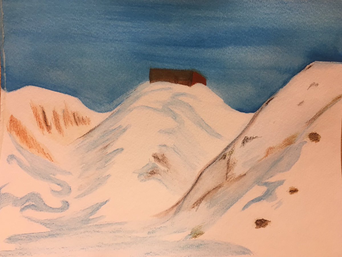 Box on a Coulee in Winter
#WaterColour #WaterColourPaint #Art #FineArt