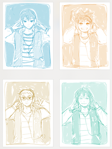 Tote/Apparel WIPs! I hope you're as excited as I am for this summer set >D<b 