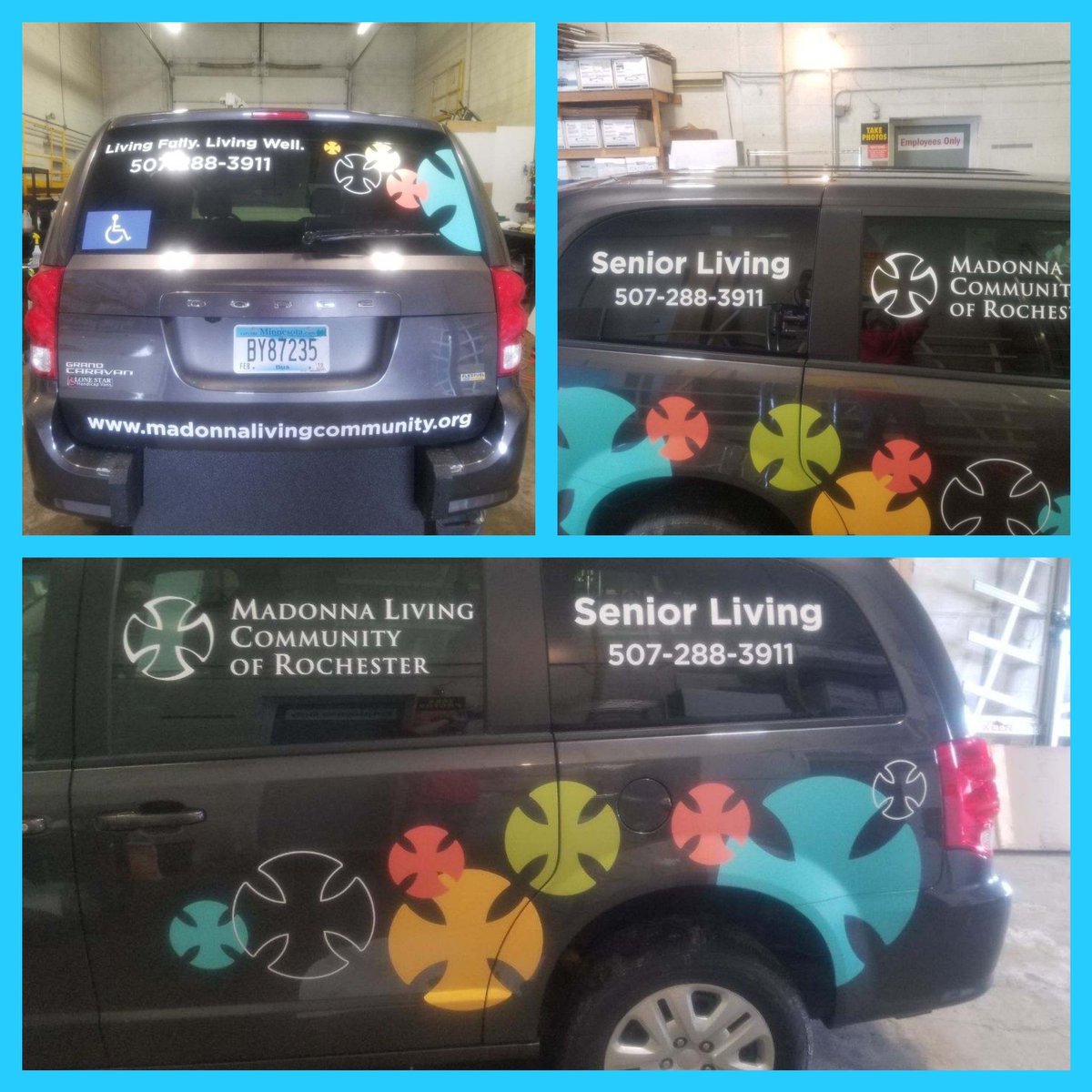 Big thanks to Madonna Towers in Rochester, MN for allowing us to take your design and make it come to life.  #FASTSIGNSDIDIT #GREATJOBTEAMFASTSIGNS2078