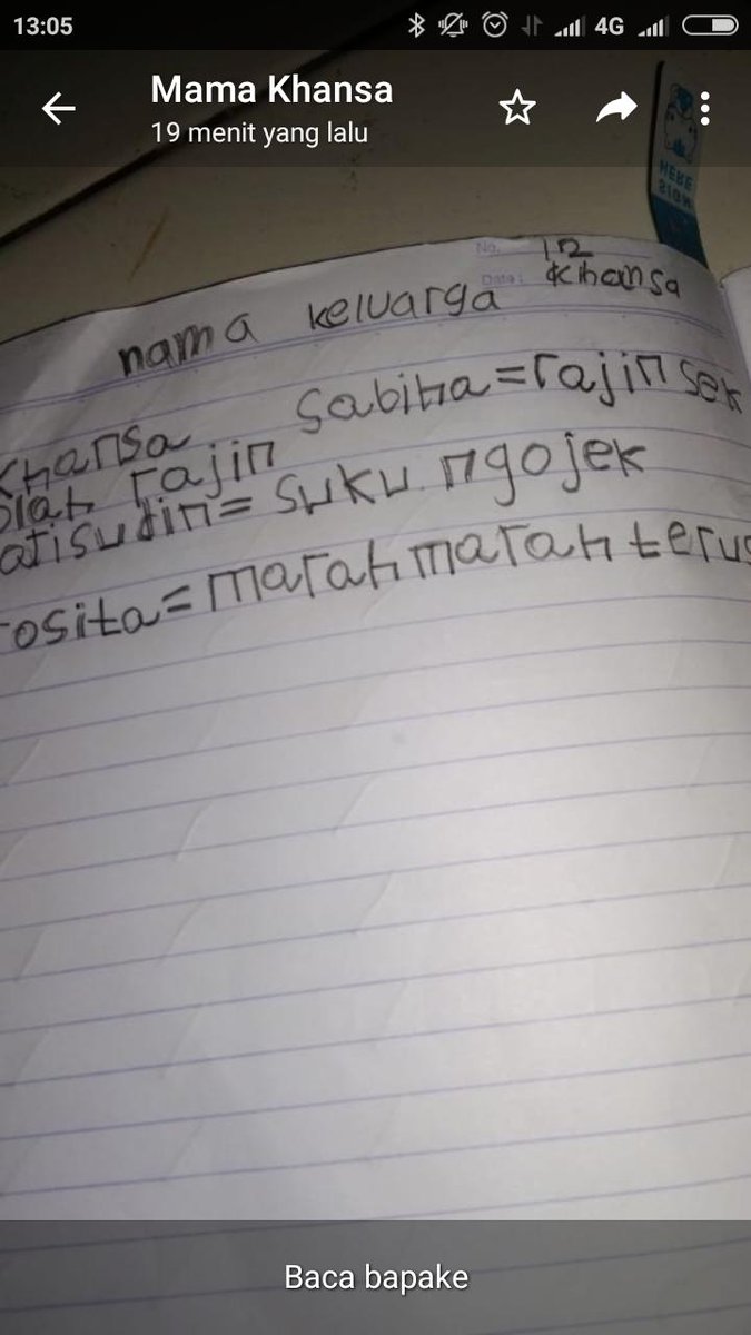 arrivefirst's tweet image. Di kasih PR ngarang bebas, sama Bu guru. Untung di koreksi dulu sama mamah nya, hehe.